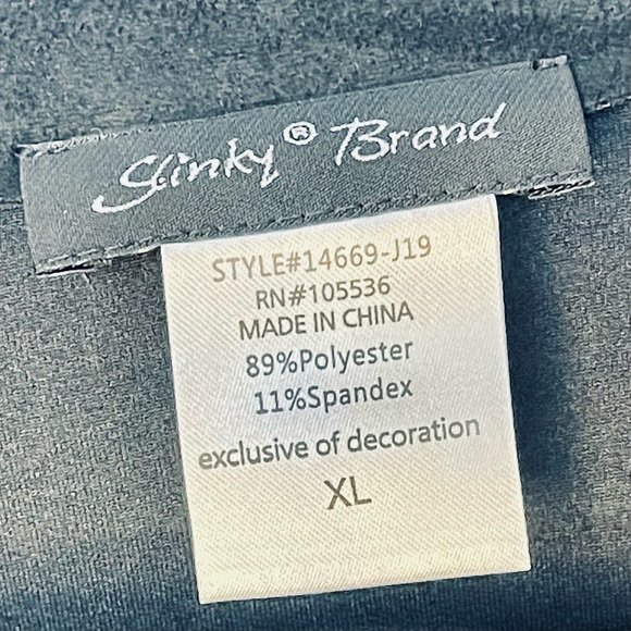 Slinky® Brand Women's xl Faux Suede Jacket black  Double Breasted - Picture 2 of 6